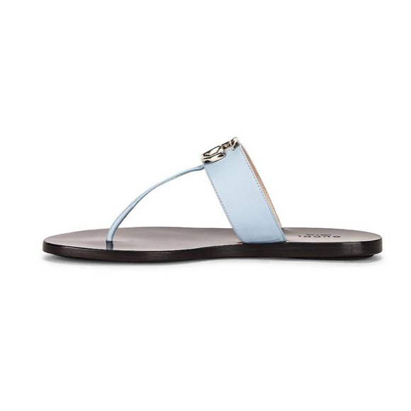 GUCCI Marmont GG logo leather thong sandals - Picture 5 of 5